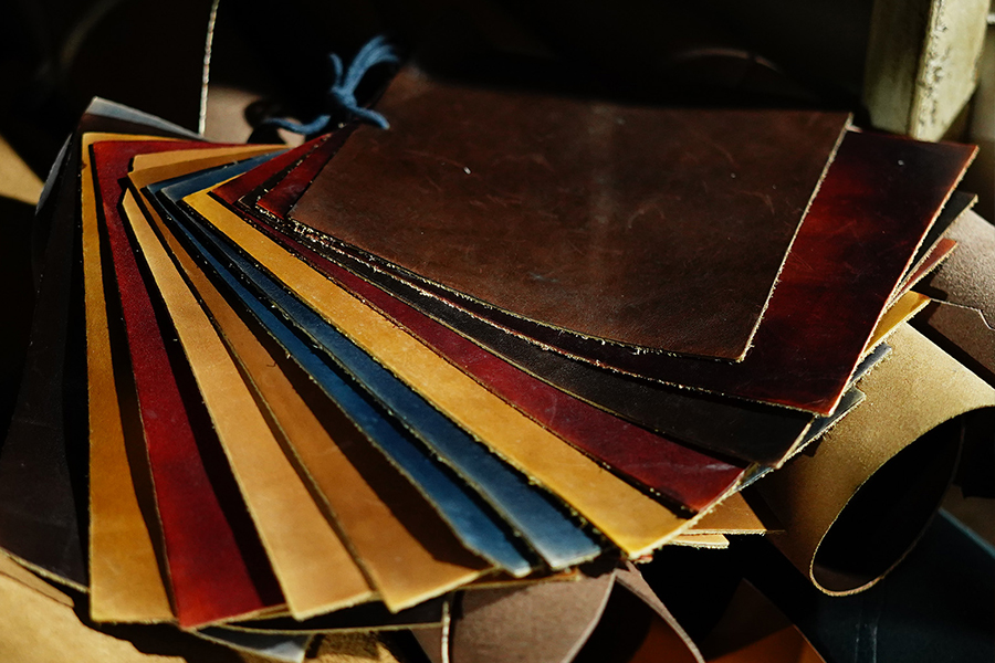 Full-grain leather